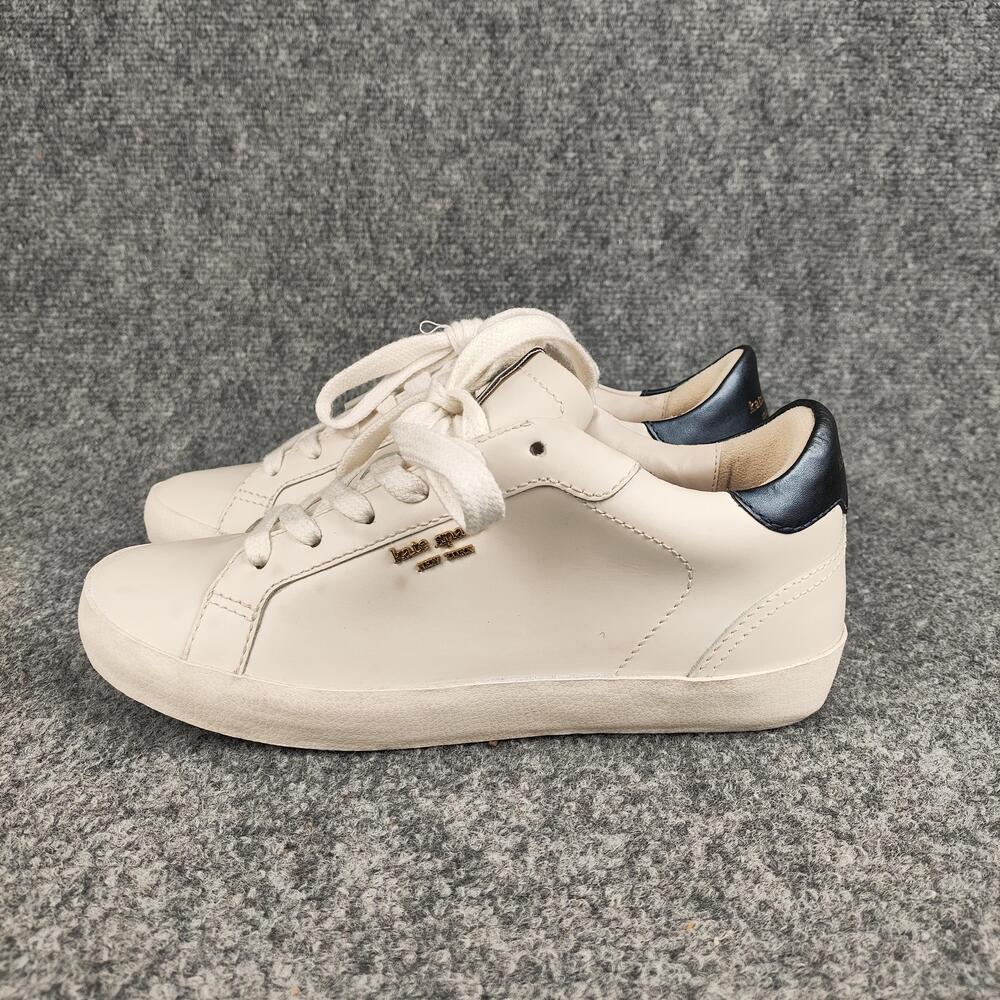 Kate Spade New York Ace Shoes Womens Size 6 White Leather Low Top Sneakers